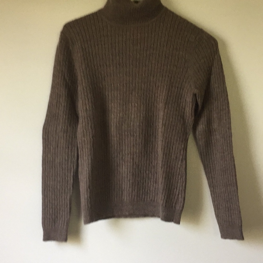 Willie Smith Wool  sweater brown turtleneck. EUC M